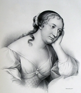 Portrait of Madame de (Marie-Madeleine Pioche de La Vergne) La Fayette
