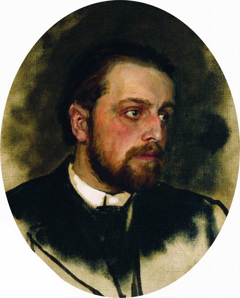 Portrait of V. G. (Vladimir Grigorevich) Chertkov