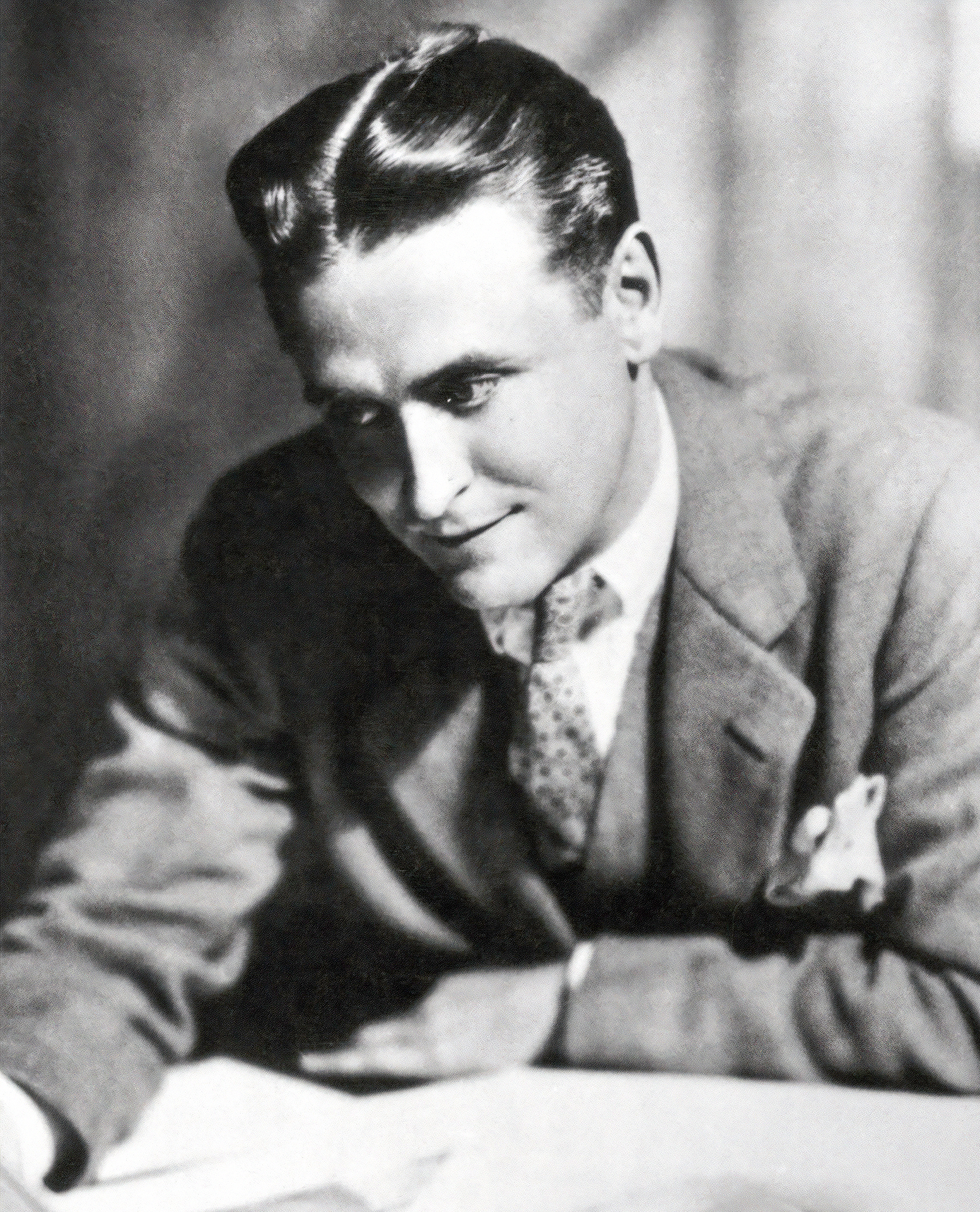 Portrait of F. Scott (Francis Scott) Fitzgerald