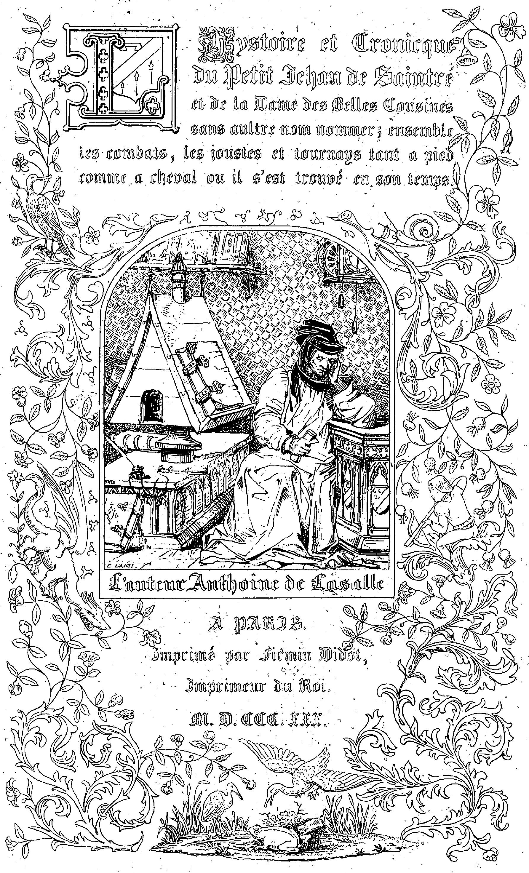 Portrait of Antoine de La Sale
