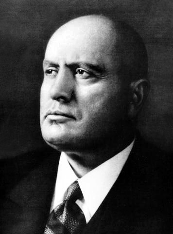 Portrait of Benito Mussolini