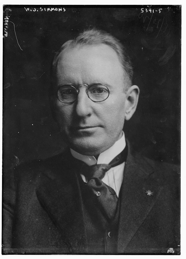 Portrait of W. J. (William Joseph) Simmons