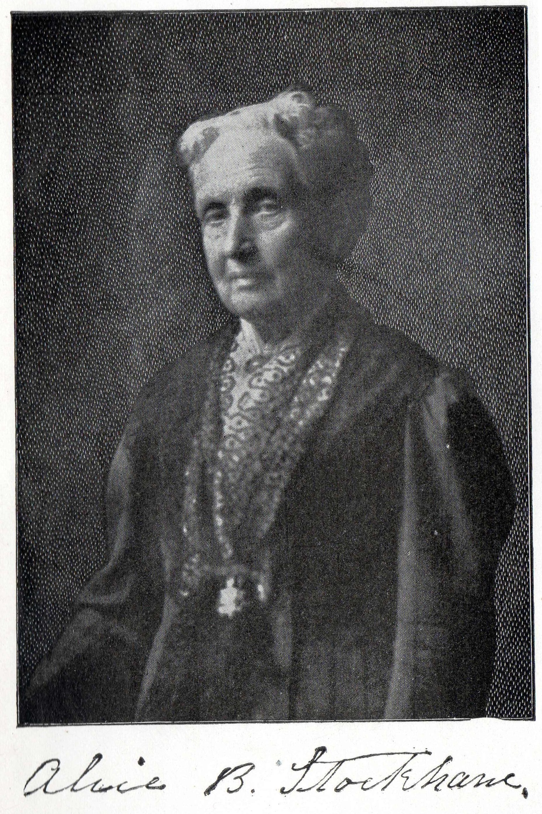 Portrait of Alice B. (Alice Bunker) Stockham