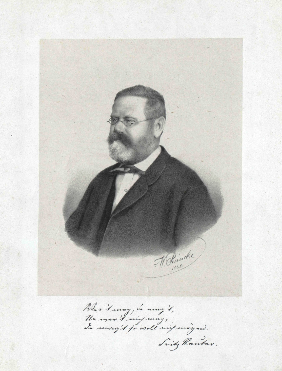 Portrait of Fritz Reuter