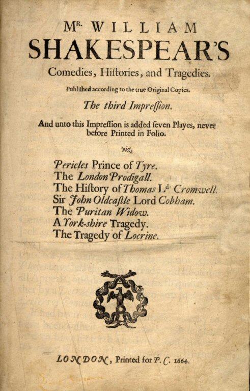 Portrait of Shakespeare (spurious and doubtful works)
