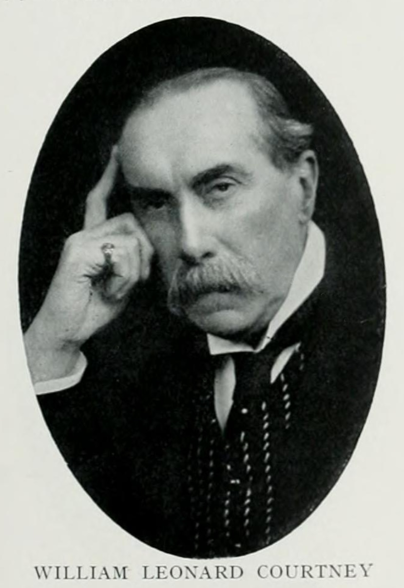 Portrait of W. L. (William Leonard) Courtney