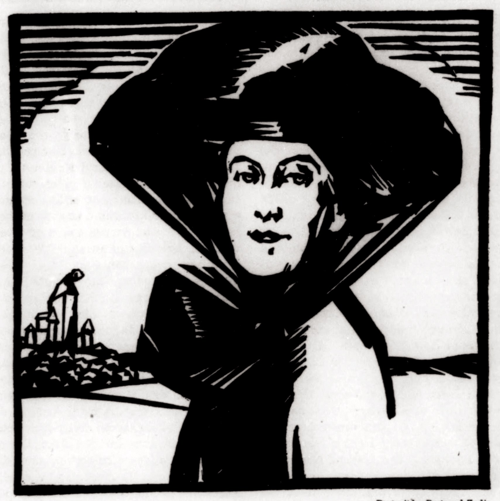 Portrait of L. Adams (Lily Adams) Beck