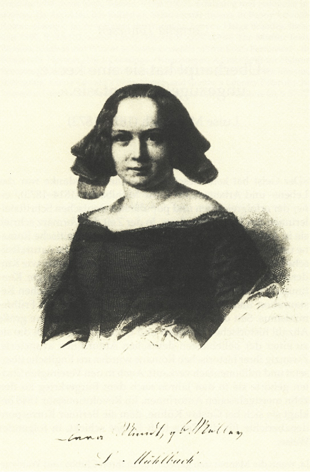 Portrait of L. (Luise) Mühlbach