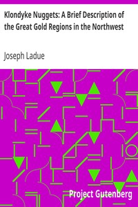Klondyke Nuggets: A Brief Description of the Great Gold Regions in the Northwest by Joseph Ladue