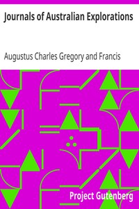 Journals of Australian Explorations by Augustus Charles Gregory