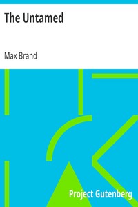 The Untamed by Max Brand