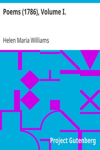 Poems (1786), Volume I. by Helen Maria Williams