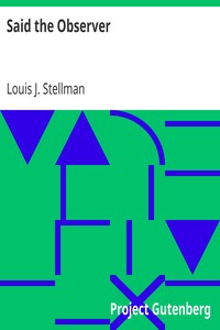 Said the Observer by Louis J. (Louis John) Stellman
