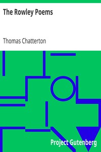 The Rowley Poems by Thomas Chatterton