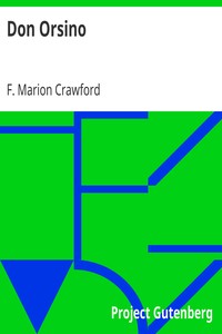 Don Orsino by F. Marion (Francis Marion) Crawford