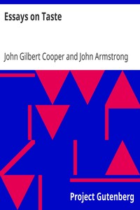 Essays on Taste by John Gilbert Cooper