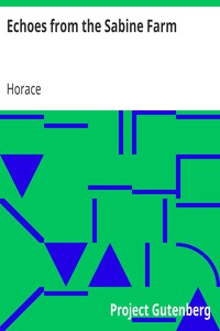 Echoes from the Sabine Farm by Horace