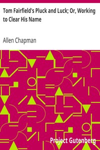 Tom Fairfield's Pluck and Luck; Or, Working to Clear His Name by Allen Chapman