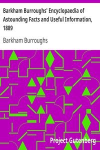Barkham Burroughs' Encyclopaedia of Astounding Facts and Useful Information, 1889 by Barkham Burroughs