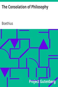 The Consolation of Philosophy by Boethius
