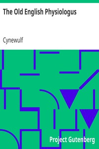 The Old English Physiologus by Cynewulf