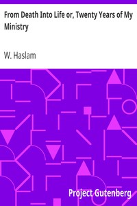 From Death Into Life or, Twenty Years of My Ministry by W. (William) Haslam