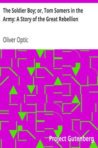 The Soldier Boy; or, Tom Somers in the Army: A Story of the Great Rebellion by Oliver Optic