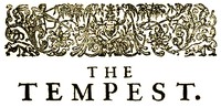 The Tempest by William Shakespeare