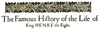 The Life of Henry the Eighth by William Shakespeare