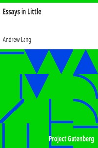 Essays in Little by Andrew Lang