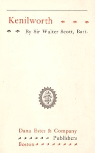 Kenilworth by Walter Scott