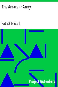 The Amateur Army by Patrick MacGill