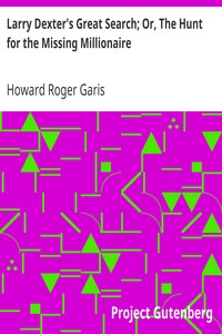 Larry Dexter's Great Search; Or, The Hunt for the Missing Millionaire by Howard Roger Garis