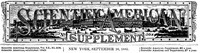 Scientific American Supplement, No. 508, September 26, 1885 by Various