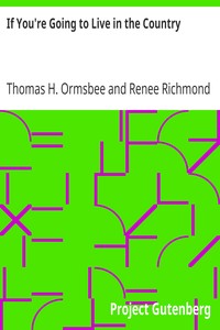 If You're Going to Live in the Country by Thomas H. (Thomas Hamilton) Ormsbee