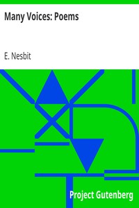 Many Voices: Poems by E. (Edith) Nesbit