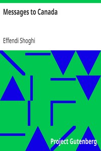 Messages to Canada by Effendi Shoghi