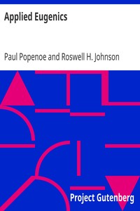 Applied Eugenics by Paul Popenoe