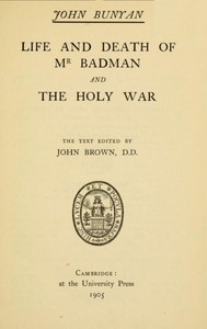 Life and Death of Mr. Badman by John Bunyan