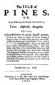 The Isle Of Pines (1668)
and An Essay in Bibliography by Worthington Chauncey Ford by Henry Neville