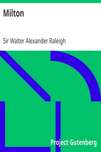 Milton by Walter Alexander Raleigh