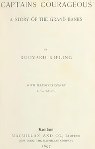 "Captains Courageous": A Story of the Grand Banks by Rudyard Kipling