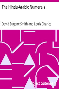 The Hindu-Arabic Numerals by David Eugene Smith