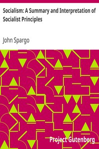 Socialism: A Summary and Interpretation of Socialist Principles by John Spargo