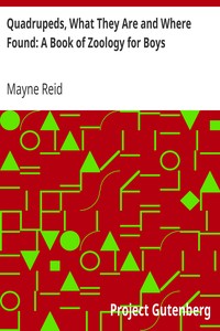 Quadrupeds, What They Are and Where Found: A Book of Zoology for Boys by Mayne Reid