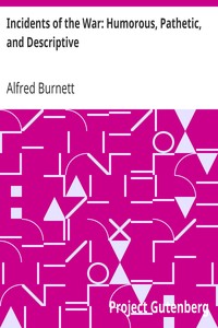 Incidents of the War: Humorous, Pathetic, and Descriptive by Alfred Burnett