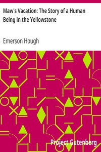 Maw's Vacation: The Story of a Human Being in the Yellowstone by Emerson Hough