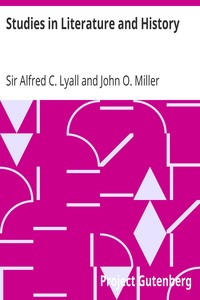 Studies in Literature and History by Alfred C. Lyall