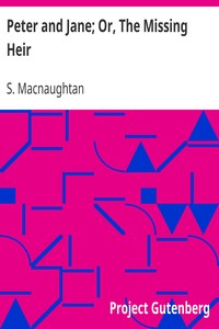 Peter and Jane; Or, The Missing Heir by S. (Sarah) Macnaughtan