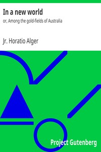 In a new world : $b or, Among the gold-fields of Australia by Horatio Alger